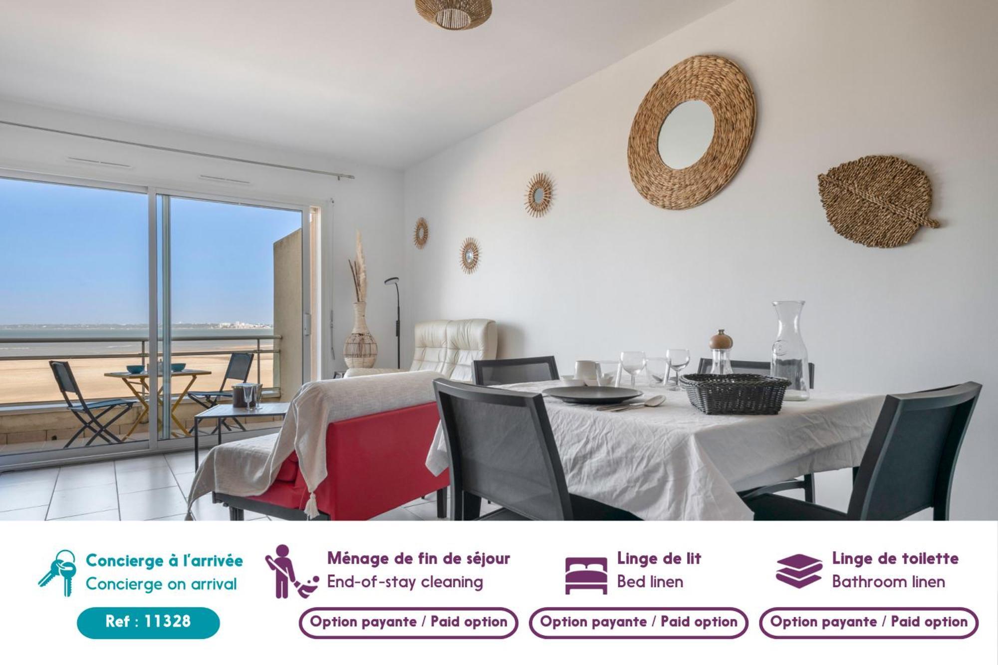 Face Mer - Bel Appartement Pour 4 سانت-بريفين-لي-بان المظهر الخارجي الصورة